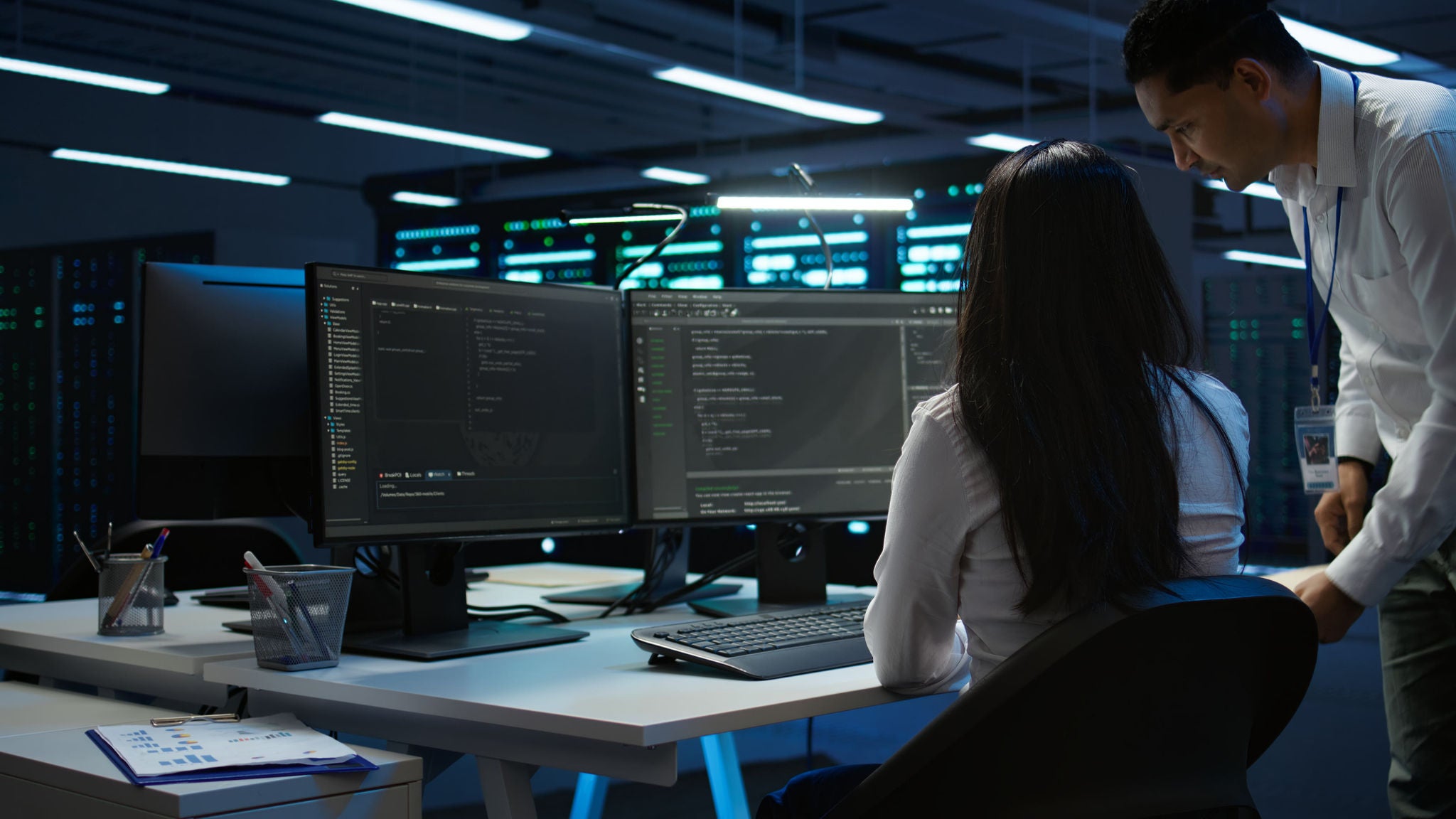 Modern technology workspace representing Cedar Forge Consulting custom software development